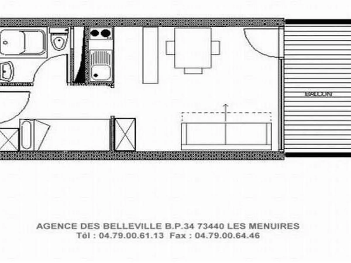 Studio Renove Au Centre Avec Balcon - Fr-1-344-926 Saint-Martin-de-Belleville